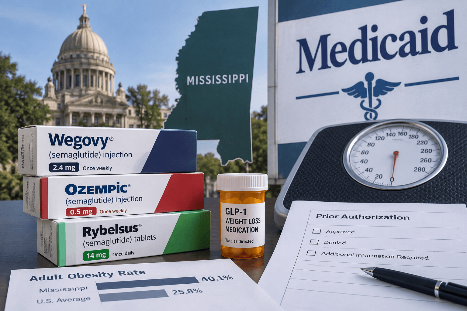 Mississippi Medicaid Struggles to Cover Weight Loss Drugs Despite High Obesity Rates